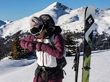 Ski touring skis