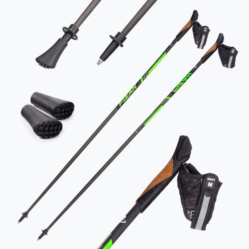 Fizan Runner nordic walking poles green S21CA05
