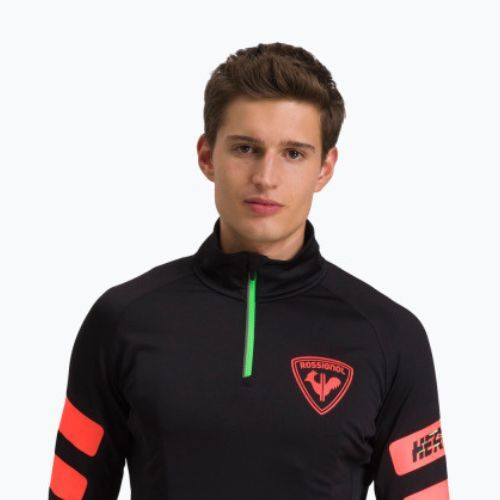 Men's ski sweatshirt Rossignol Classique Hero 1/2 Zip black/red