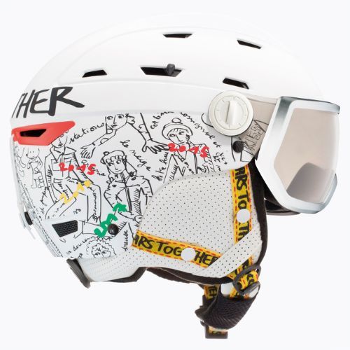 Women's ski helmet Rossignol Allspeed Visor Imp Photo grey