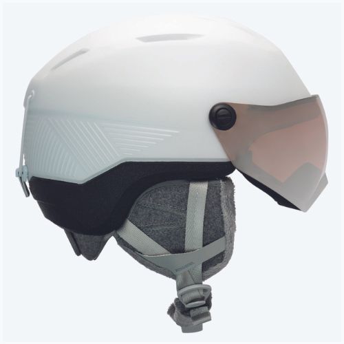 Women's ski helmet Rossignol Fit Visor Impacts white/orange/silver