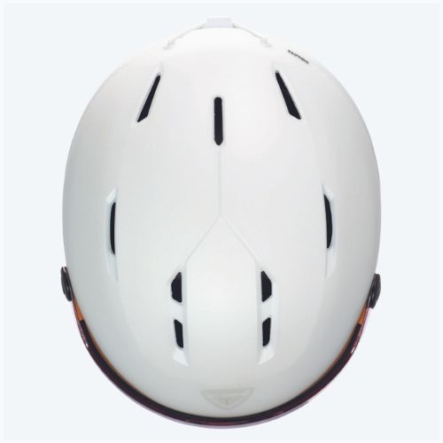 Women's ski helmet Rossignol Fit Visor Impacts white/orange/silver