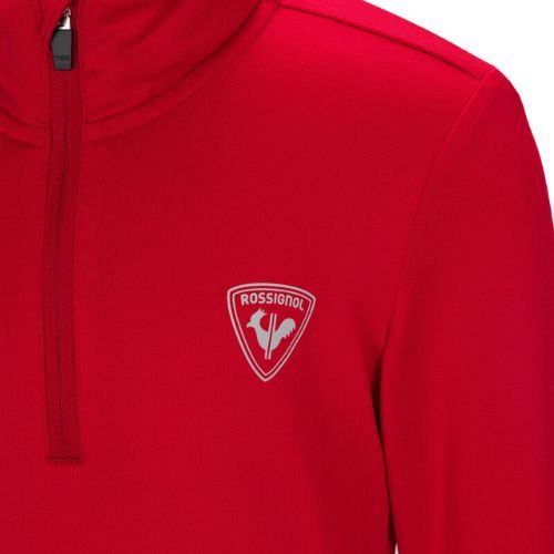 Children's ski sweatshirt Rossignol Boy 1/2 Zip Warm Stretch red