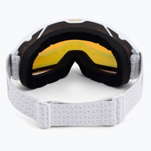 Ski goggles Alpina Nakiska Q-Lite white matt/pink