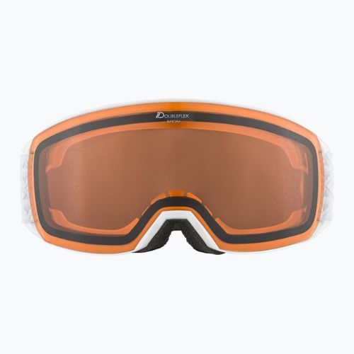 Ski goggles Alpina Nakiska white matt/orange