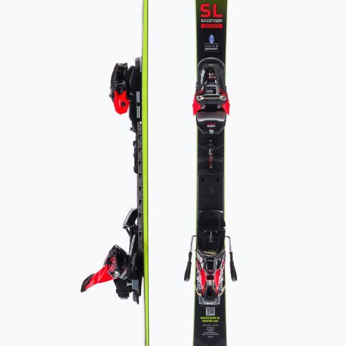 Völkl RACETIGER SL MASTER + XComp 16 GW Master downhill skis black/yellow 121021