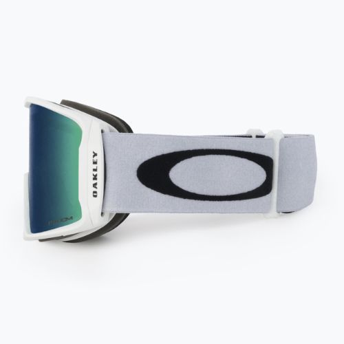 Oakley Line Miner matte white/prizm snow jade iridium ski goggles OO7070-14
