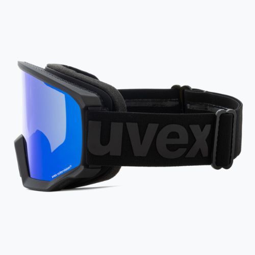 Ski goggles UVEX Athletic CV black mat/mirror blue colorvision green 55/0/527/20