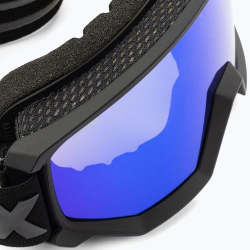 Ski goggles UVEX Athletic CV black mat/mirror blue colorvision green 55/0/527/20