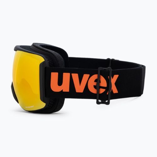 Ski goggles UVEX Downhill 2100 CV black mat/mirror orange colorvision yellow 55/0/392/24