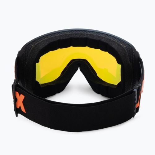 Ski goggles UVEX Downhill 2100 CV black mat/mirror orange colorvision yellow 55/0/392/24