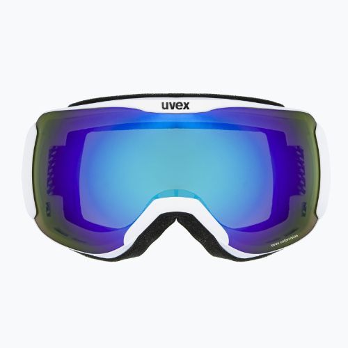 UVEX Downhill 2100 CV ski goggles white mat/mirror blue colorvision green 55/0/392/10