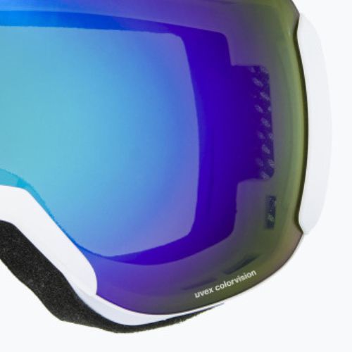UVEX Downhill 2100 CV ski goggles white mat/mirror blue colorvision green 55/0/392/10