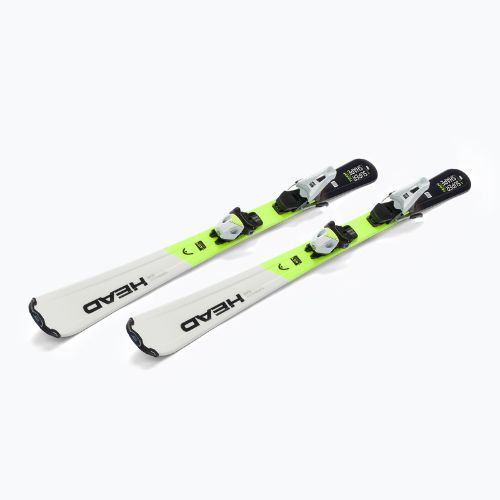 Children's downhill skis HEAD Supershape Team Easy Jrs + Jrs 7.5 white/black/yellow 314201/100862