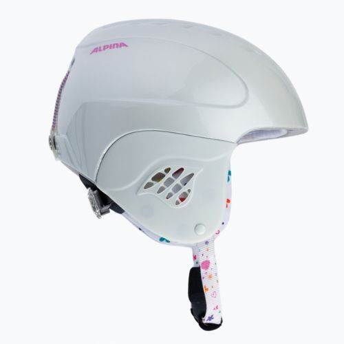 Children's ski helmets Alpina Carat white/deco