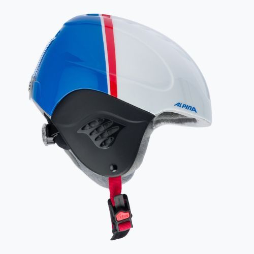 Children's ski helmets Alpina Carat white/red/blue