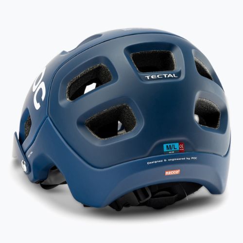 Bicycle helmet POC Tectal lead blue matt