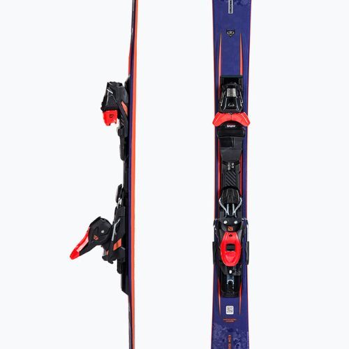 Women's downhill skis Salomon S/Force Fever + M11 GW navy blue L41135500/L4113230010