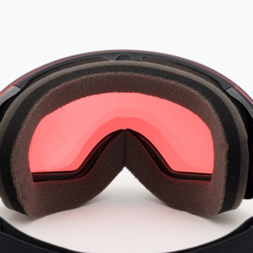 Oakley Flight Deck matte black/prizm snow hi pink iridium ski goggles OO7064-44