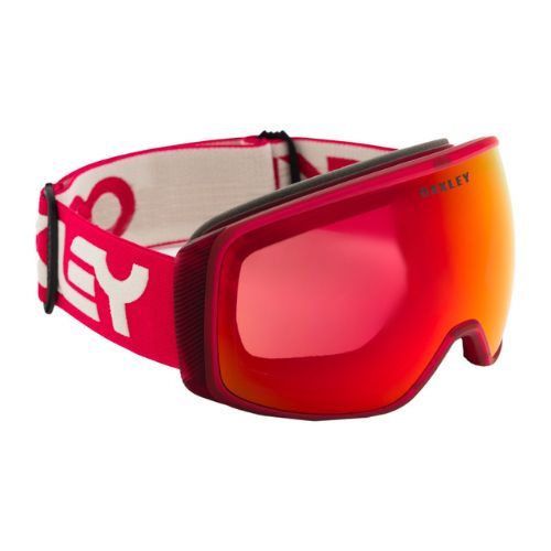 Oakley Flight Tracker matte redline/prizm snow torch iridium ski goggles OO7104-43