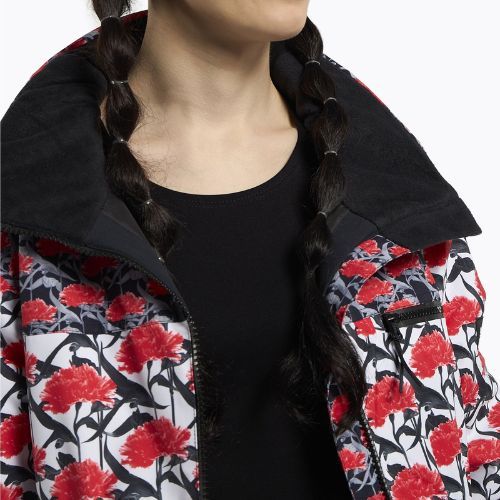 Women's snowboard jacket ROXY Rowley X Ski Parka 2021 bright white/white red