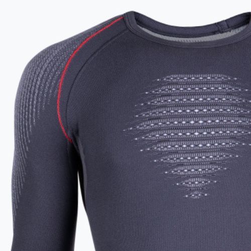 Men's thermal sweatshirt UYN Evolutyon UW Shirt charcoal/white/red