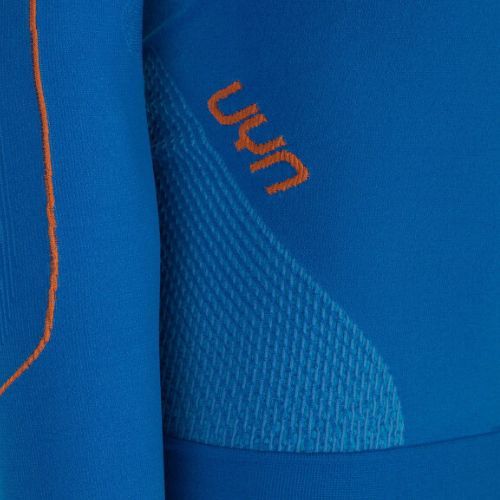 Men's thermal active sweatshirt UYN Evolutyon UW Shirt blue/blue/orange shiny