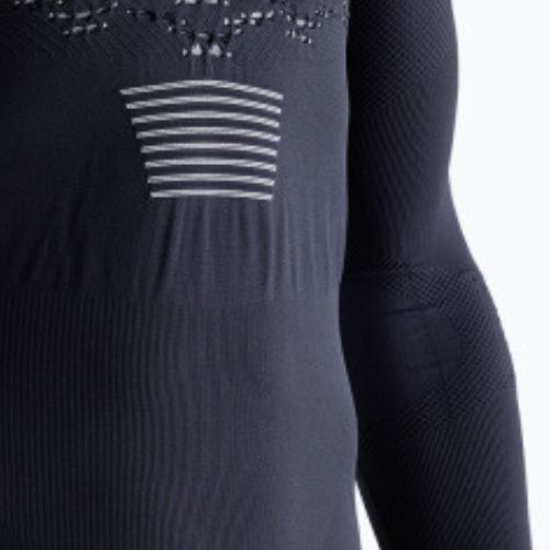 Men's thermal active sweatshirt X-Bionic The Trick 4.0 Run opal black/arctic white