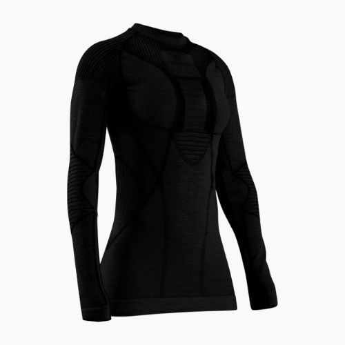Women's thermal active sweatshirt X-Bionic Apani 4.0 Merino black/black