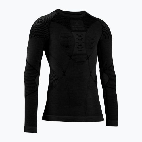 Men's thermal active sweatshirt X-Bionic Apani 4.0 Merino black/black