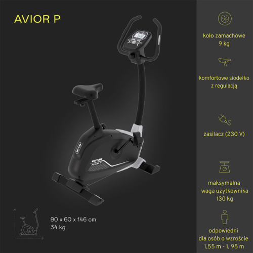 KETTLER Axos Avior P Black HT1003-100 stationary bicycle