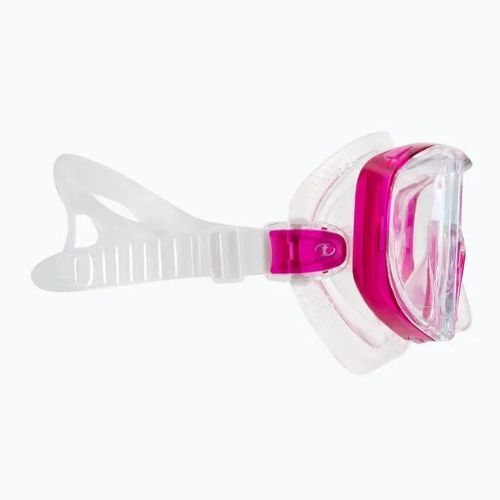 TUSA Tri-Quest Fd Diving Mask Pink and Clear M-3001