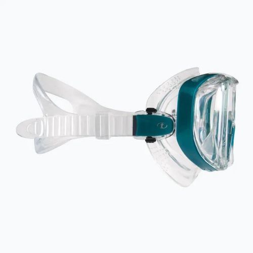 TUSA Tri-Quest Fd Diving Mask Turquoise and Clear M-3001