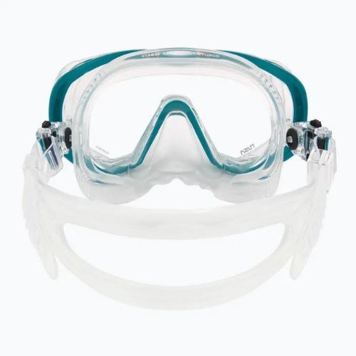 TUSA Tri-Quest Fd Diving Mask Turquoise and Clear M-3001