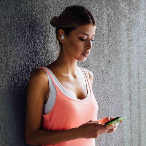 JBL Reflect Mini NC Wireless In Ear Headphones White JBLREFLMININCWHT