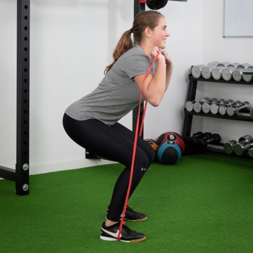 Pure2Improve Pro Medium exercise rubber red 2152