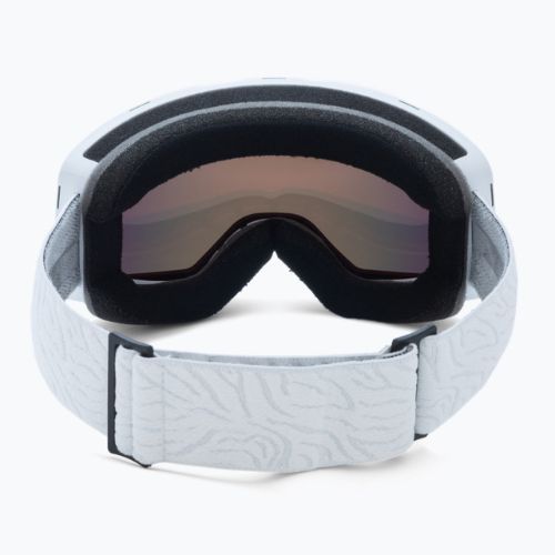 Women's snowboard goggles ROXY Storm Women 2021 bright white/amber rose ml red