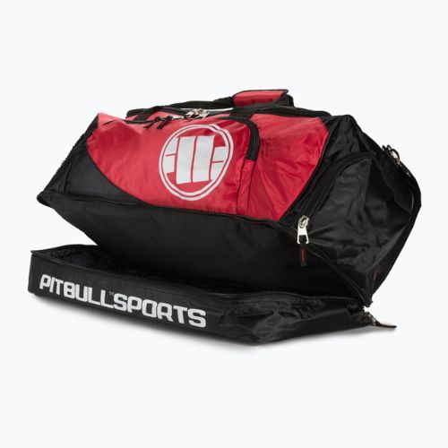 Training bag Pitbull West Coast Big Duffle Bag Logo Pitbull Sports black/red