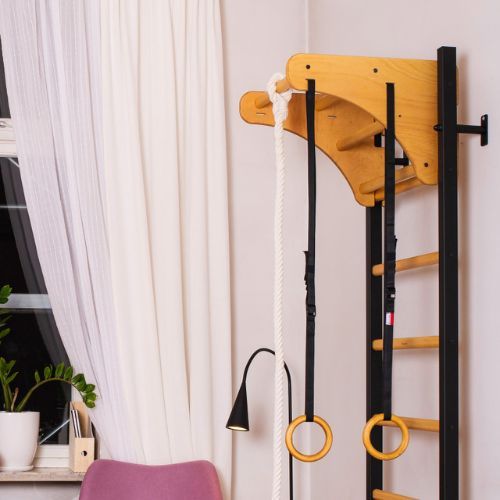 BenchK Pull Up Bar PB076 in natural oak BK-076