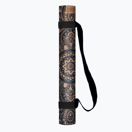 Yoga Design Lab Cork 5.5 mm brown Mandala Black yoga mat