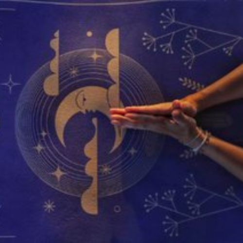 Moonholi MAGIC TRAVEL 1.5 mm travel yoga mat purple SKU-117