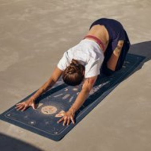 Moonholi MAGIC TRAVEL 1.5 mm travel yoga mat purple SKU-117