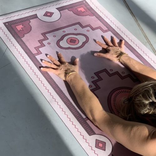 Moonholi yoga mat PERSIANA 3 mm pink SKU-119
