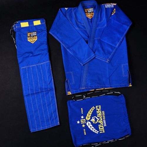 GI for men's Brazilian jiu-jitsu Ground Game Champion 2.0 blue GICHNEWBLU