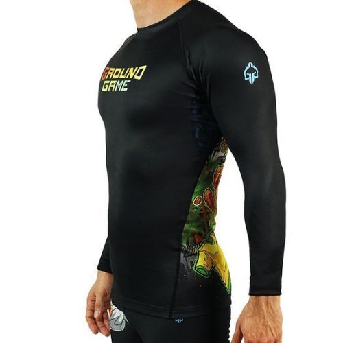 Men's Rashguard Ground Game Brasil colour 21RASHBRALS
