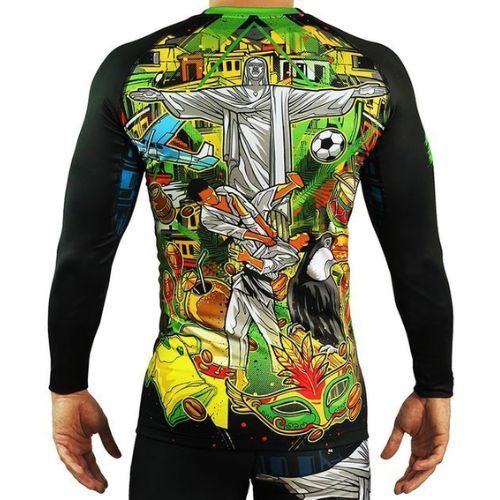Men's Rashguard Ground Game Brasil colour 21RASHBRALS