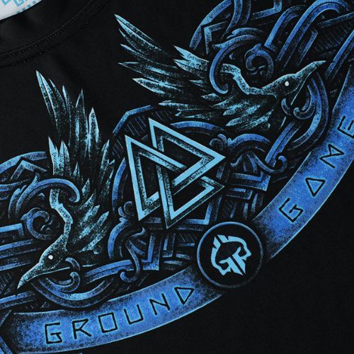 Men's Ground Game Viking Rashguard black-blue 21RASHVIKLS