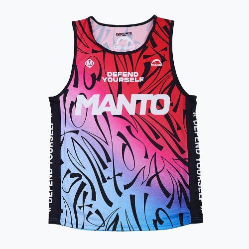 Men's training tank top MANTO Multi Gradient red-blue MNR512