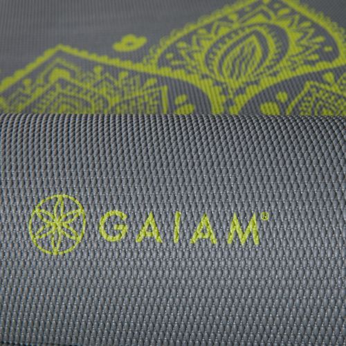 Gaiam Citron yoga mat Sundial 6 mm grey 61333