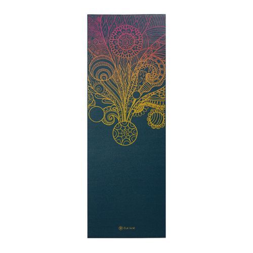 Gaiam yoga mat Vivid Zest 4 mm navy blue 63414